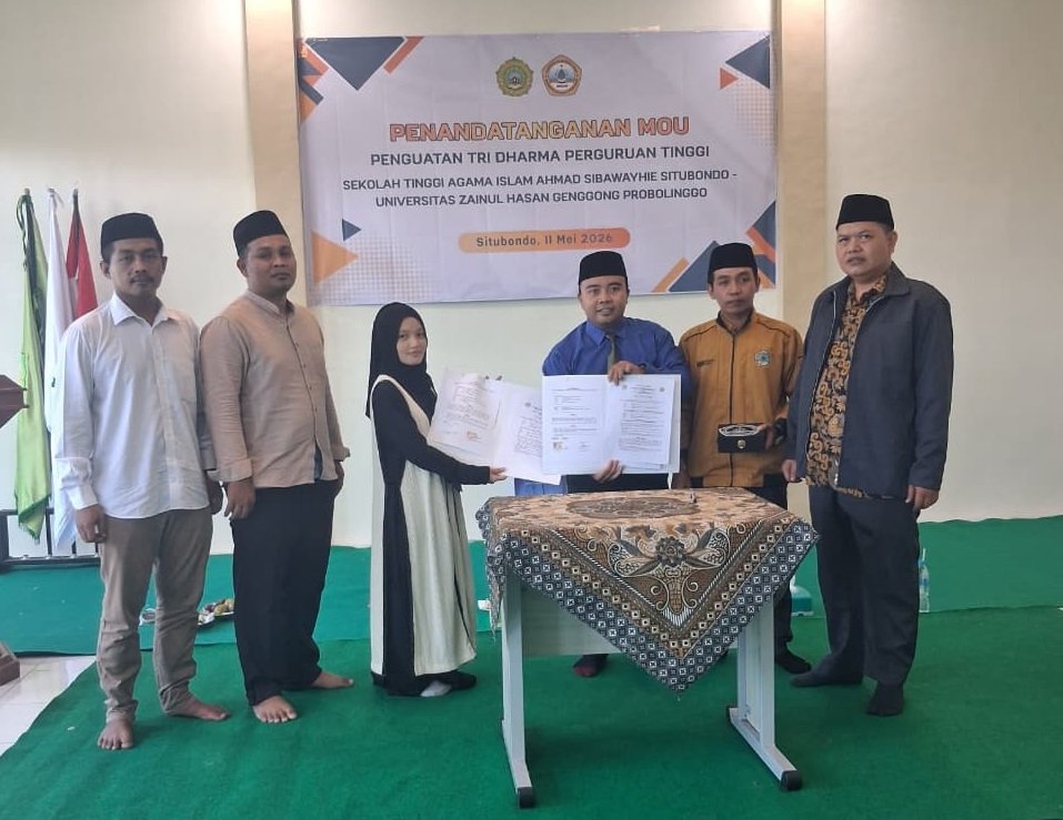 STAI Ahmad Sibawayhie Jalin MoU dengan Universitas Islam Zainul Hasan Genggong untuk Penguatan Tri Dharma Perguruan Tinggi